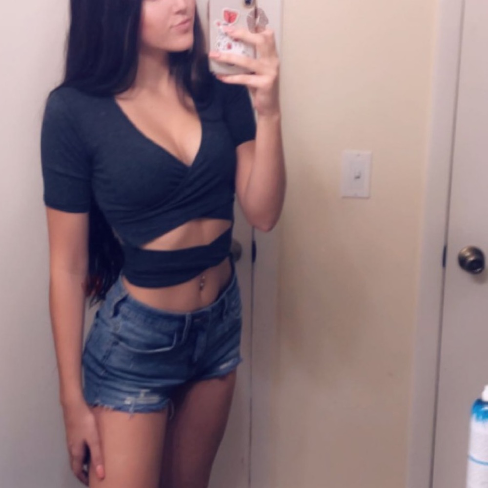 Wrapped crop top